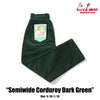 Cookman Chef Pants Semi-Wide Corduroy Dark Green