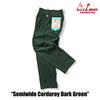 Cookman Chef Pants Semi-Wide Corduroy Dark Green