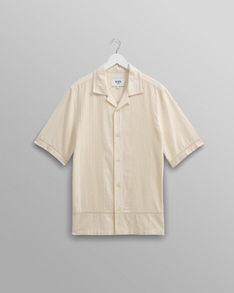 Wax London Newton Shirt Pintuck White