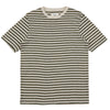 Folk Classic Stripe T-Shirt Olive Ecru