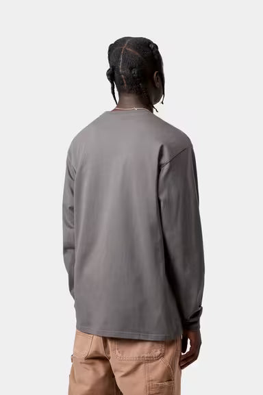 Carhartt Chase LS T-Shirt Porphyry / Gold | Steranko Clothing