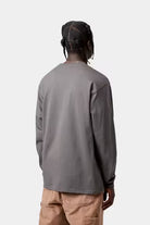 Carhartt Chase LS T-Shirt Porphyry / Gold | Steranko Clothing
