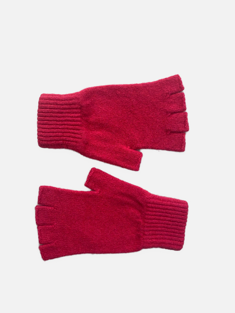 Mackie Iona Ladies Fingerless Gloves Raspberry