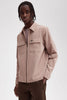 Fred Perry M5684 Zip Overshirt Dark Pink