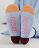 Baggu Ribbed Sock Blue Mix S/M