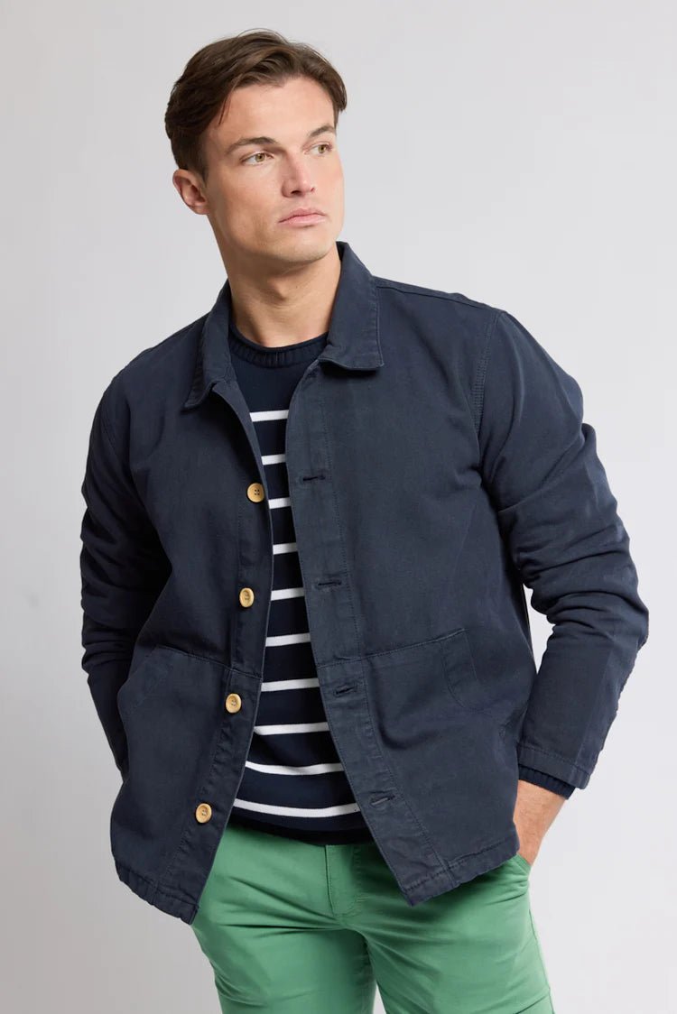 Armor Lux Fisherman's Jacket Navy - Steranko Clothing Manchester