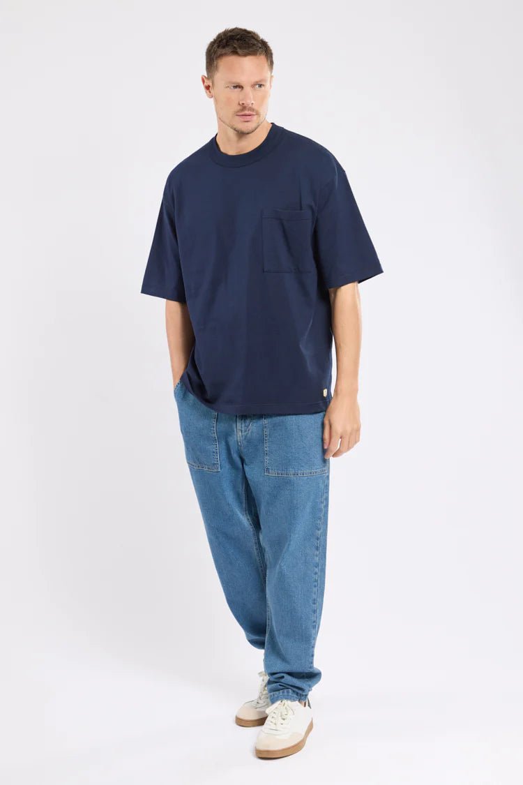 Armor Lux Heritage Loose Fit S/S T-Shirt Marine Deep - Steranko Clothing Manchester