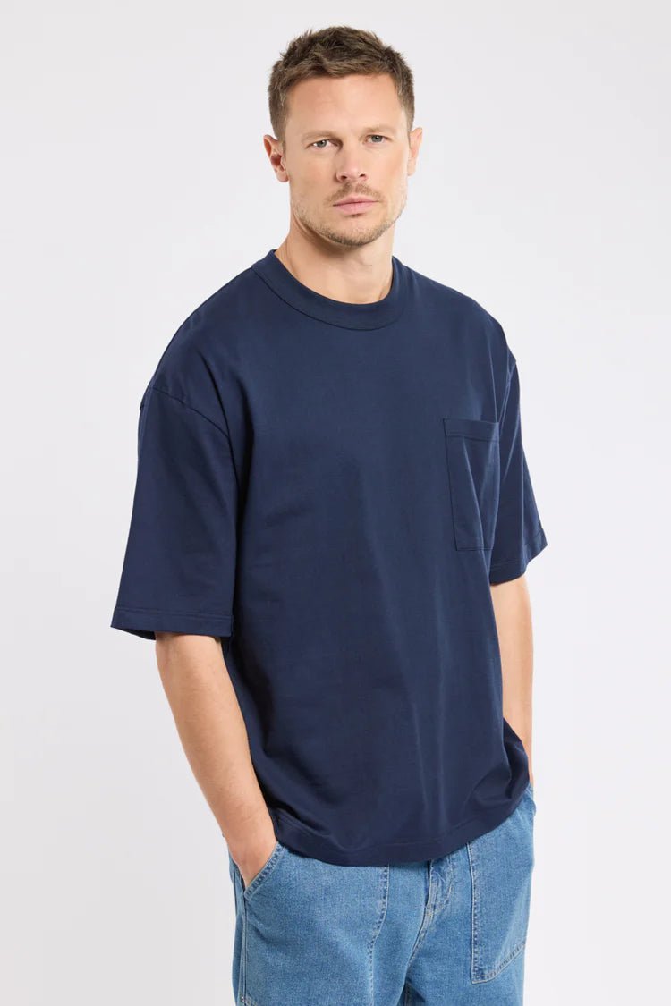 Armor Lux Heritage Loose Fit S/S T-Shirt Marine Deep - Steranko Clothing Manchester