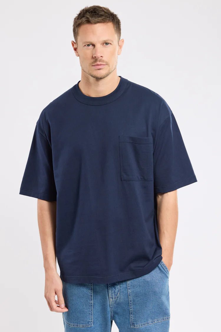 Armor Lux Heritage Loose Fit S/S T-Shirt Marine Deep - Steranko Clothing Manchester