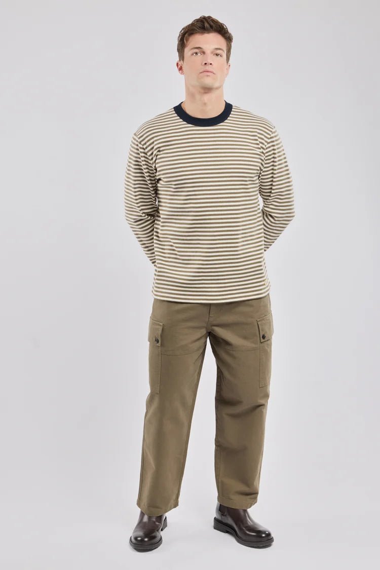 Armor Lux Heritage L/S T-Shirt Olive Milk - Steranko Clothing Manchester