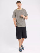 Armor Lux Heritage Stripe T-Shirt Gravel Marine Deep - Steranko Clothing Manchester