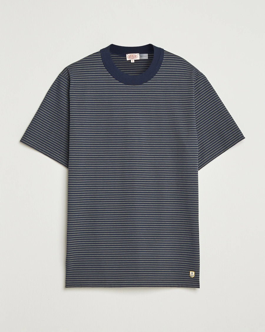 Armor Lux Heritage Stripe T-Shirt Marine Deep / Chimera - Steranko Clothing Manchester
