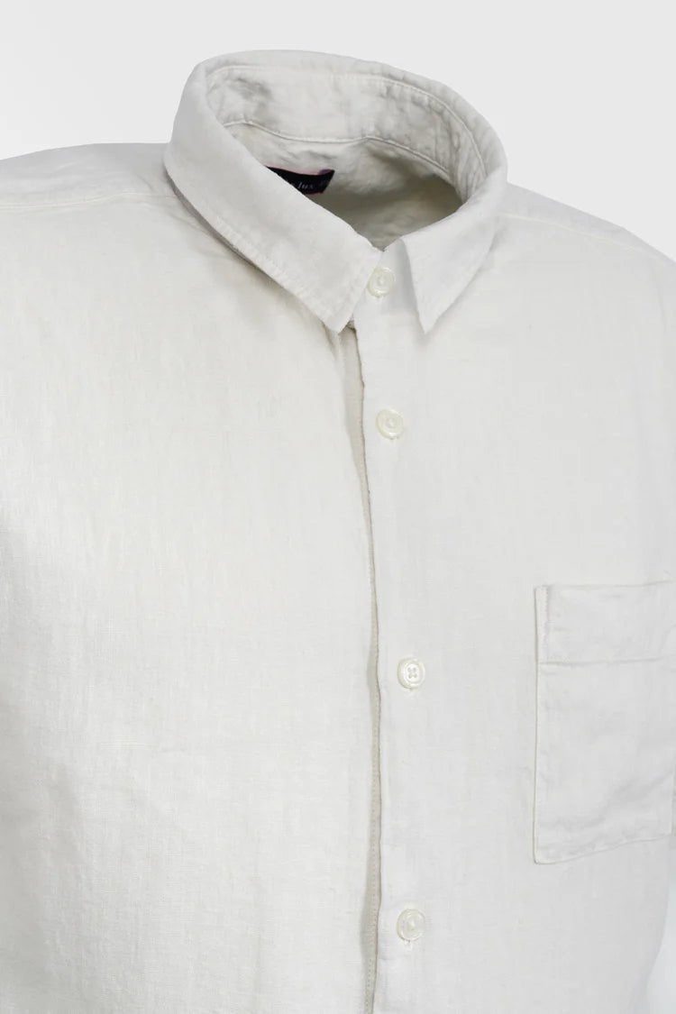 Armor Lux S/S Comfort Fit Shirt Linen White - Steranko Clothing Manchester