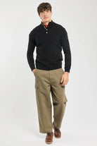 Armor Lux Trucker Neck Wool Sweater Black Slate - Steranko Clothing Manchester