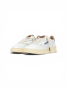 Autry Medalist Low Sneakers in White Leather and Leopard Suede - Steranko Clothing Manchester