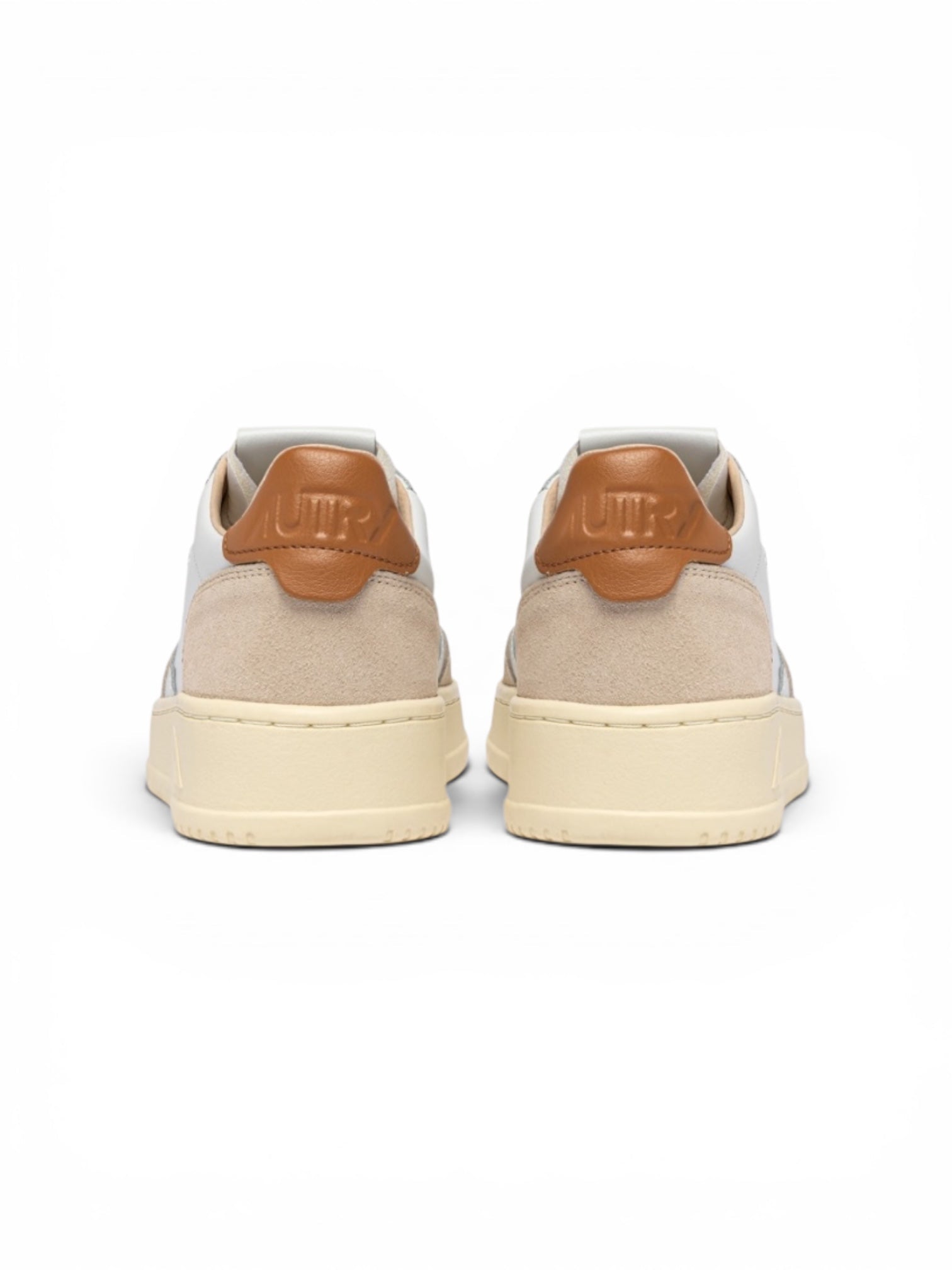 Autry Medalist Low Sneakers in White Leather and Lion Suede - Steranko Clothing Manchester
