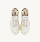 Autry Medalist Low Sneakers Leather White / Chocolate - Steranko Clothing Manchester
