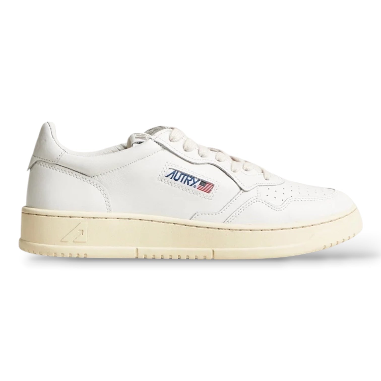 Autry Medalist Low Sneakers Leather White / White - Steranko Clothing Manchester