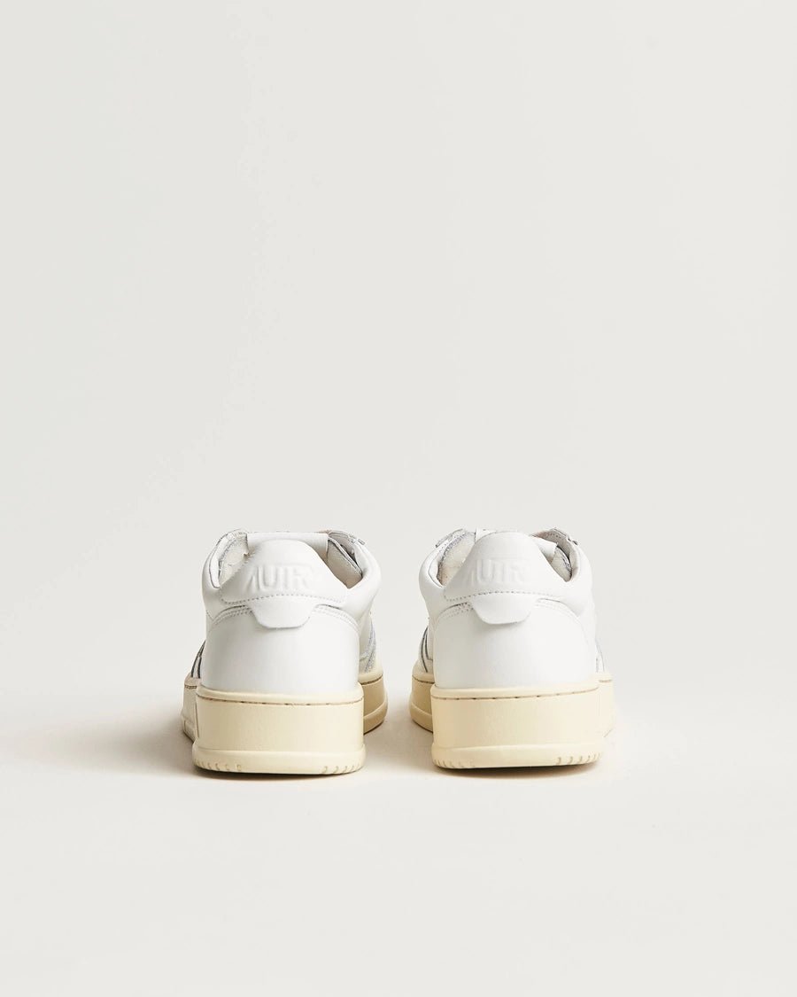 Autry Medalist Low Sneakers Leather White / White - Steranko Clothing Manchester