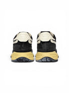 Autry Reelwind Low Sneakers in Black Sugar and Marshmallow Nylon and Suede - Steranko Clothing Manchester