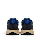 Autry Reelwind Low Sneakers in Space Blue and Lapis Blue Nylon and Suede - Steranko Clothing Manchester