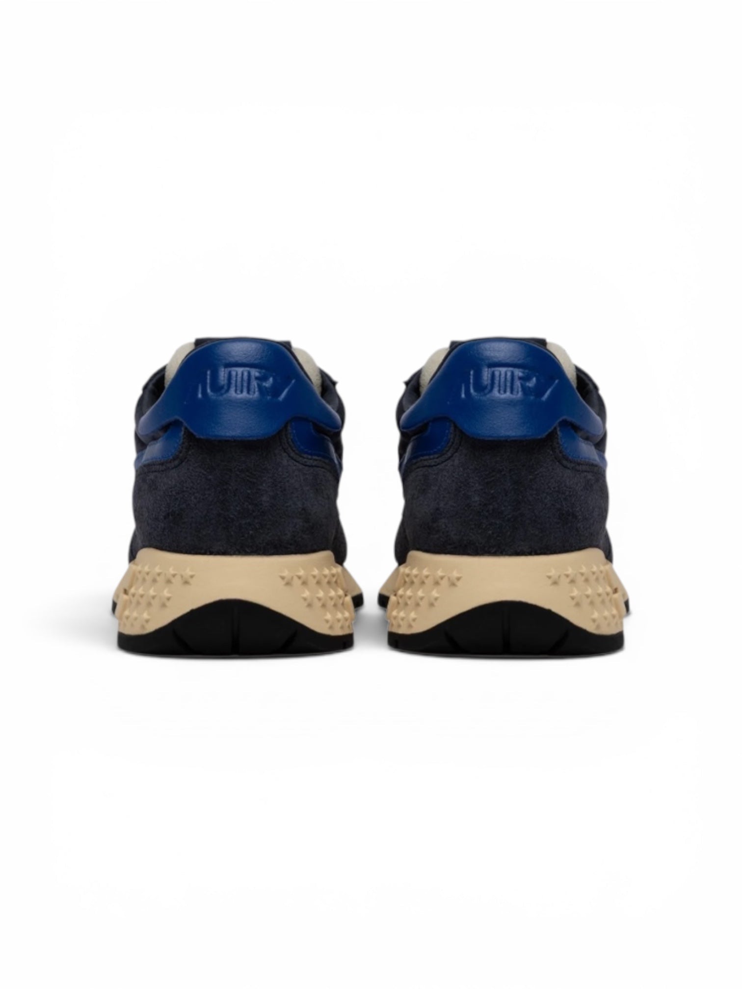 Autry Reelwind Low Sneakers in Space Blue and Lapis Blue Nylon and Suede - Steranko Clothing Manchester