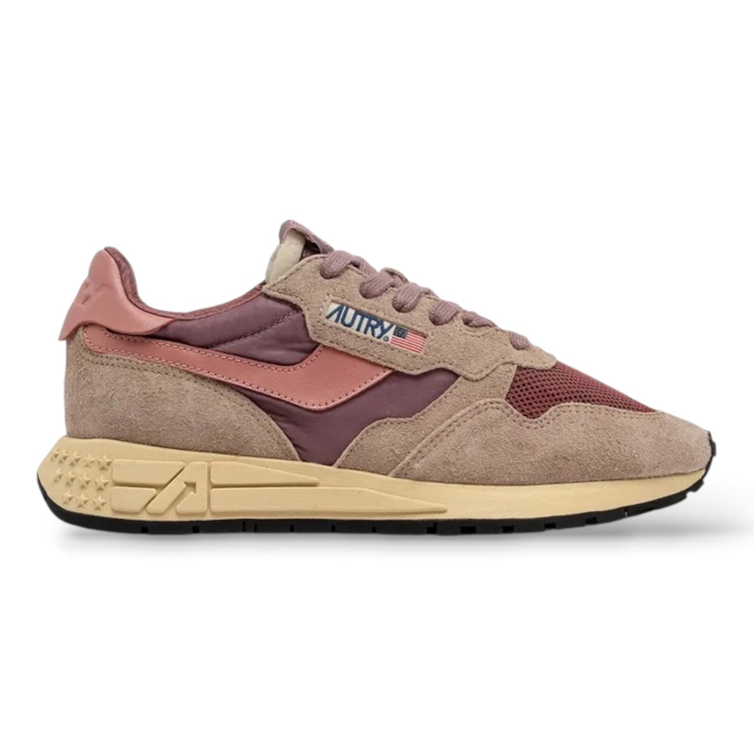 Autry Reelwind Low Sneakers Rose / Desert Sand - Steranko Clothing Manchester