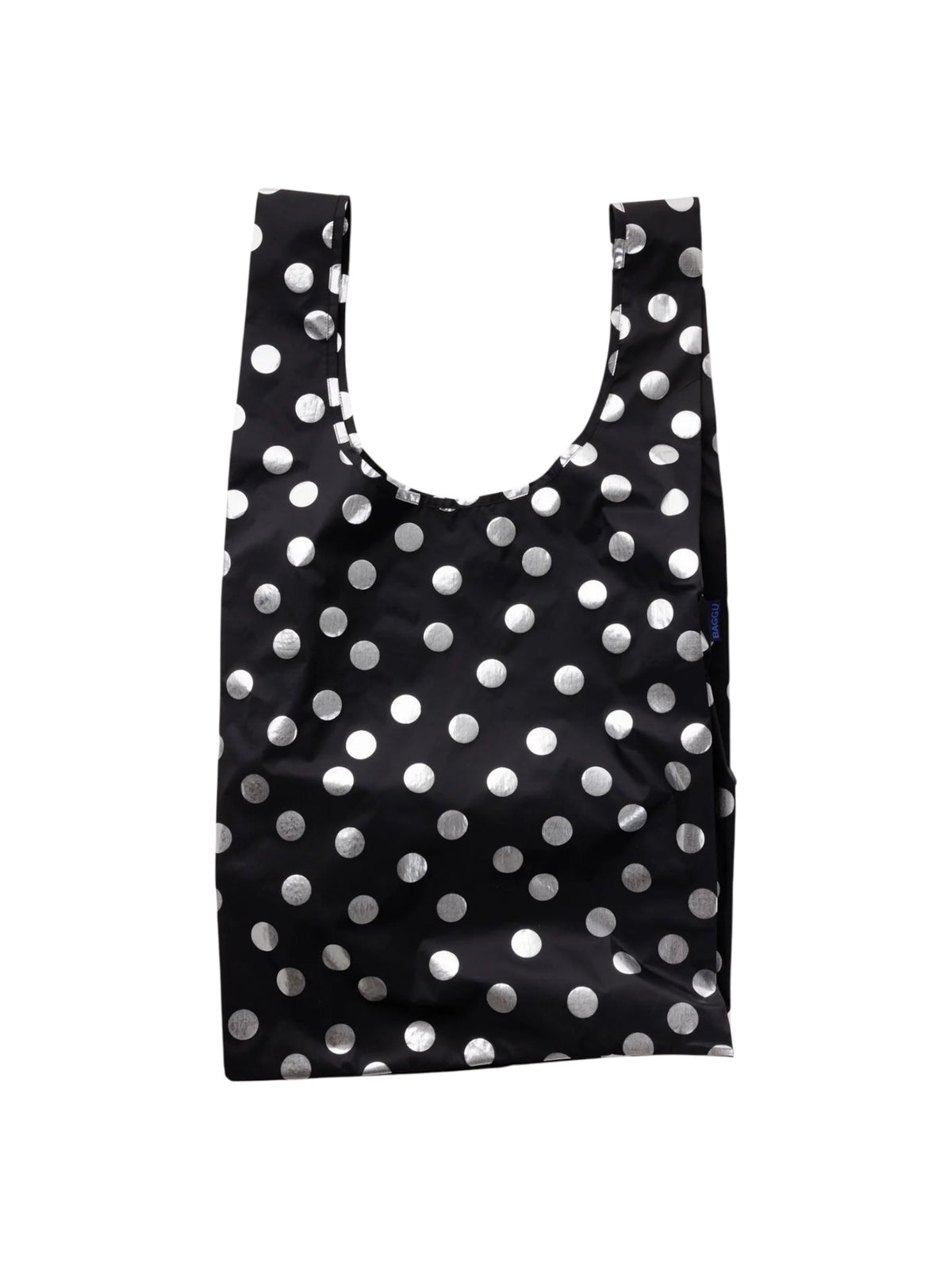 Baggu Big Shopper Silver Metallic Polka Dot - Steranko Clothing Manchester
