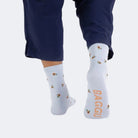 Baggu Crew Sock Blue Rosette - Steranko Clothing Manchester