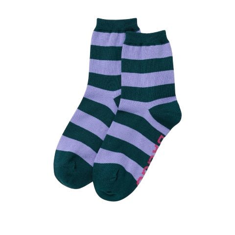 Baggu Crew Socks Malachite Stripe - Steranko Clothing Manchester