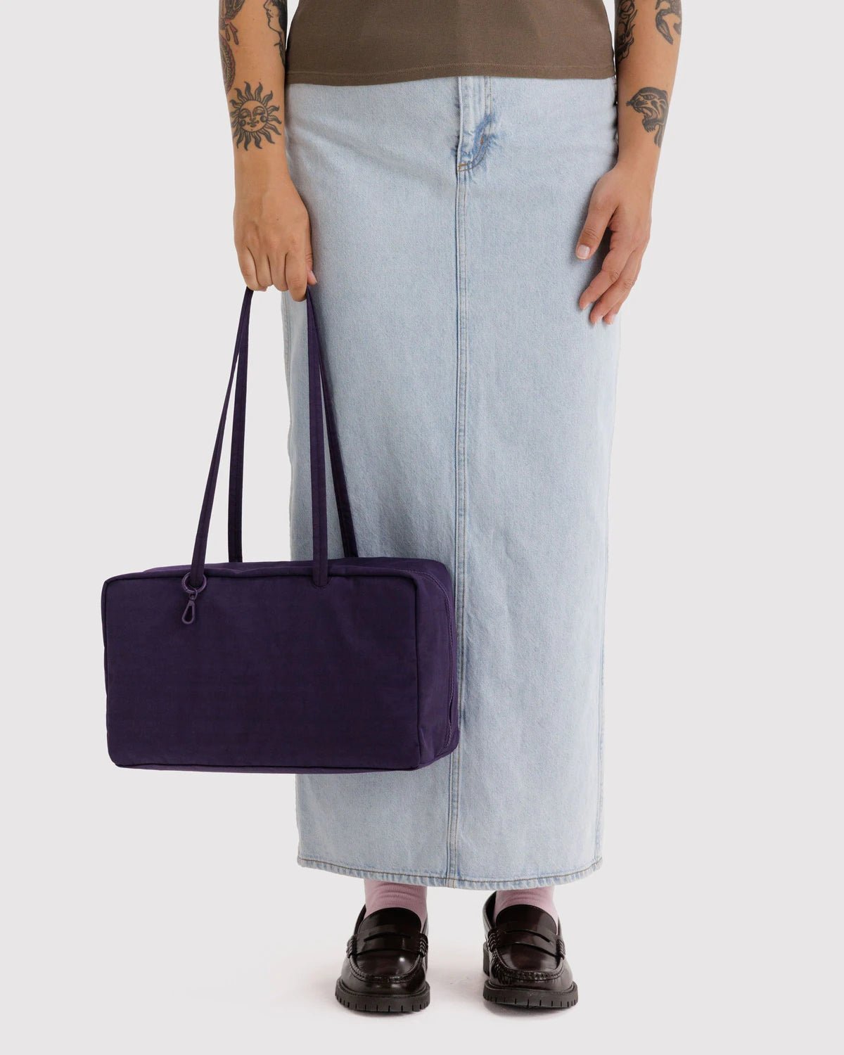 Baggu Medium Nylon Bowler Bag Fig - Steranko Clothing Manchester
