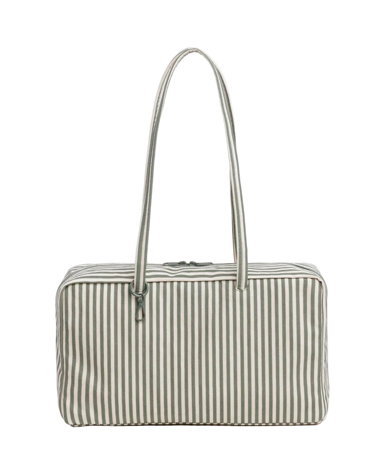 Baggu Medium Nylon Bowler Bag Sage Stripe - Steranko Clothing Manchester