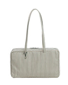 Baggu Medium Nylon Bowler Bag Sage Stripe - Steranko Clothing Manchester