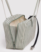 Baggu Medium Nylon Bowler Bag Sage Stripe - Steranko Clothing Manchester