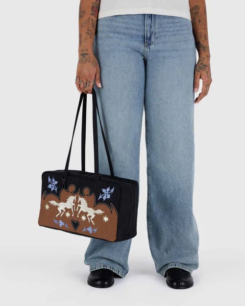 Baggu Medium Nylon Bowler Bag Western Appliqué - Steranko Clothing Manchester