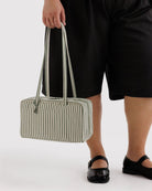Baggu Nylon Bowler Bag Sage Stripe - Steranko Clothing Manchester