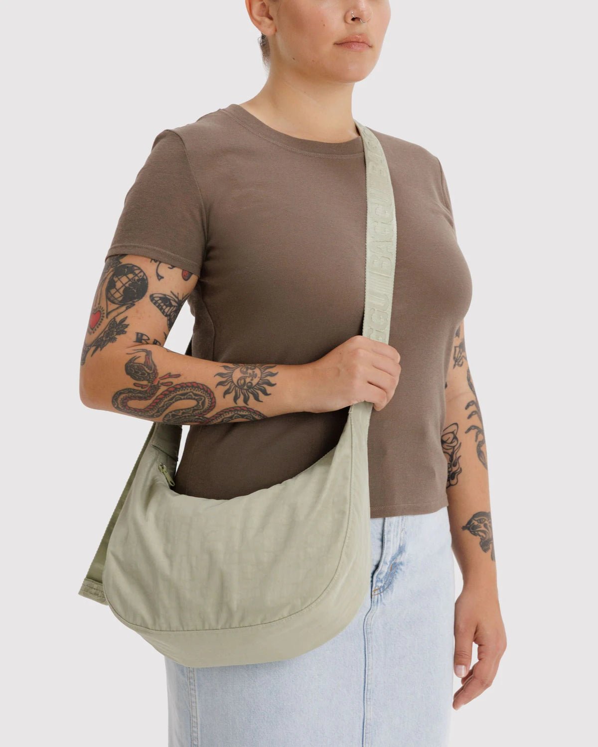 Baggu Nylon Crescent Bag Celadon - Steranko Clothing Manchester