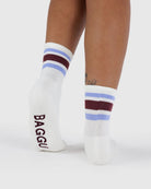 Baggu Ribbed Sock Ivory Stripe - Steranko Clothing Manchester