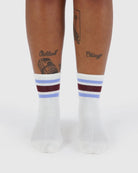 Baggu Ribbed Sock Ivory Stripe - Steranko Clothing Manchester