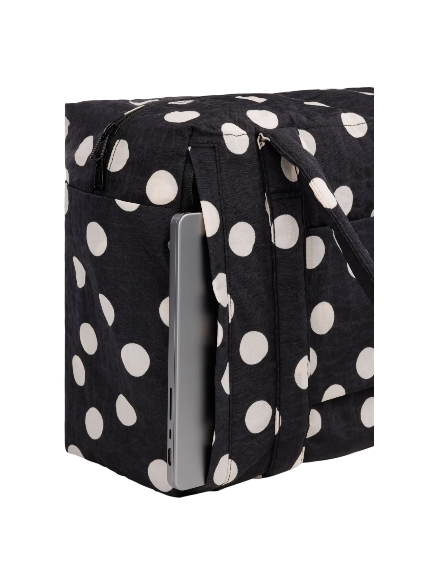 Baggu Small Cloud Carry-On Black & Cream Polka Dot - Steranko Clothing Manchester