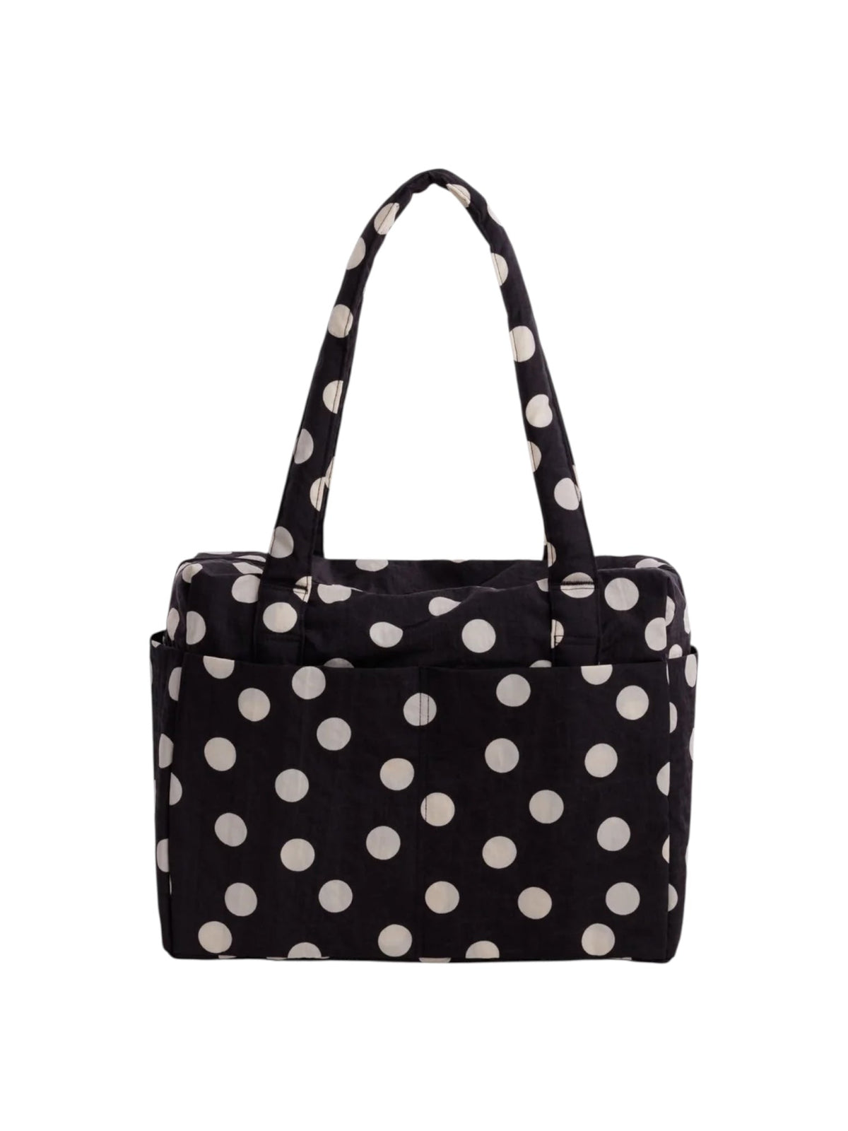 Baggu Small Cloud Carry-On Black & Cream Polka Dot - Steranko Clothing Manchester