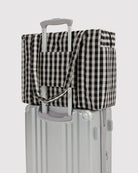 Baggu Small Cloud Carry-On Black/Cream Gingham - Steranko Clothing Manchester
