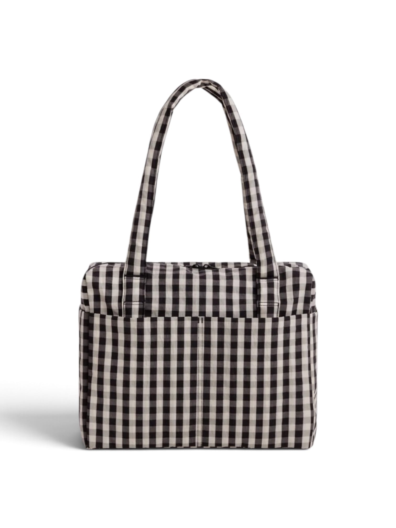 Baggu Small Cloud Carry-On Black/Cream Gingham - Steranko Clothing Manchester