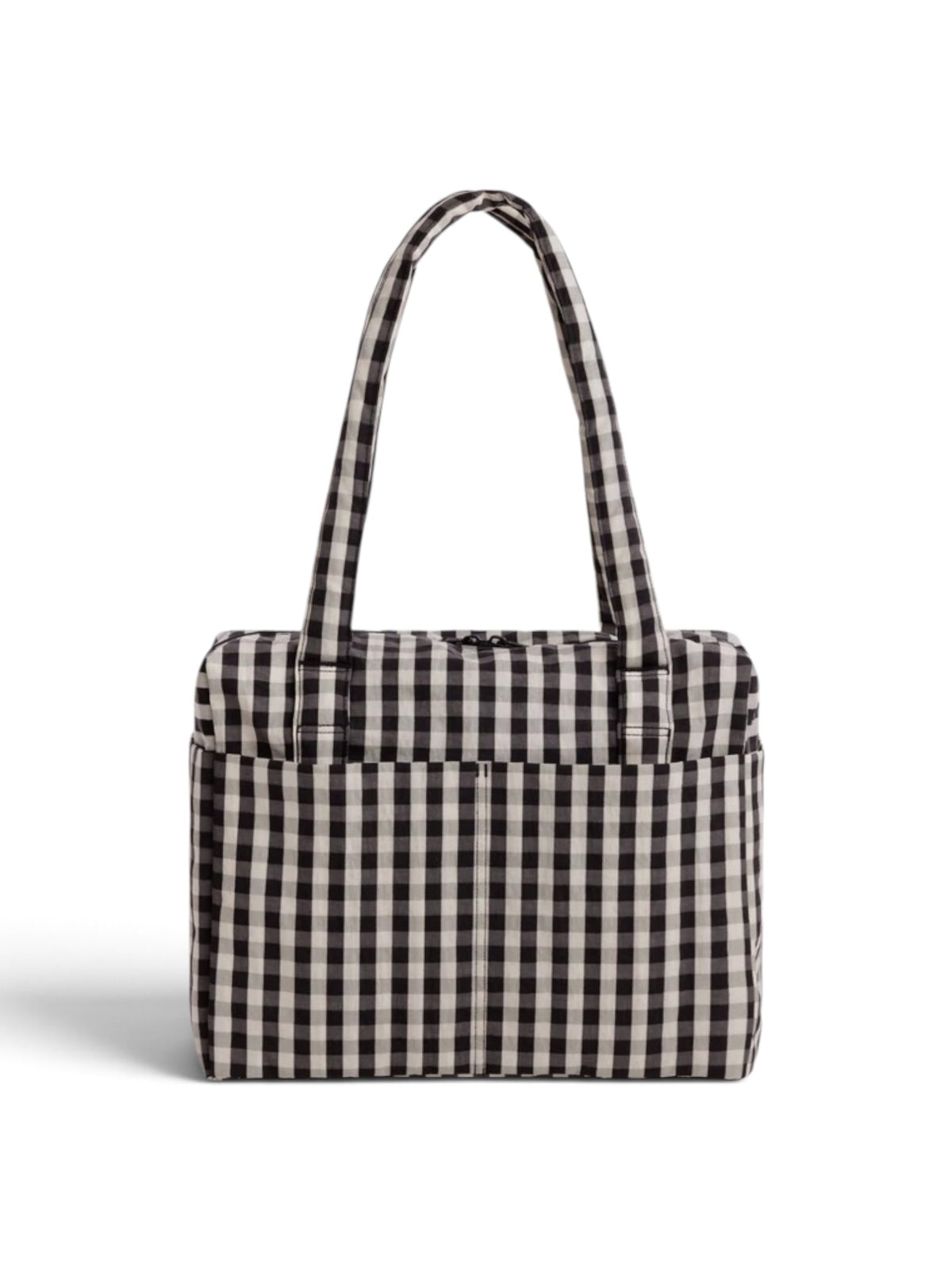 Baggu Small Cloud Carry-On Black/Cream Gingham - Steranko Clothing Manchester