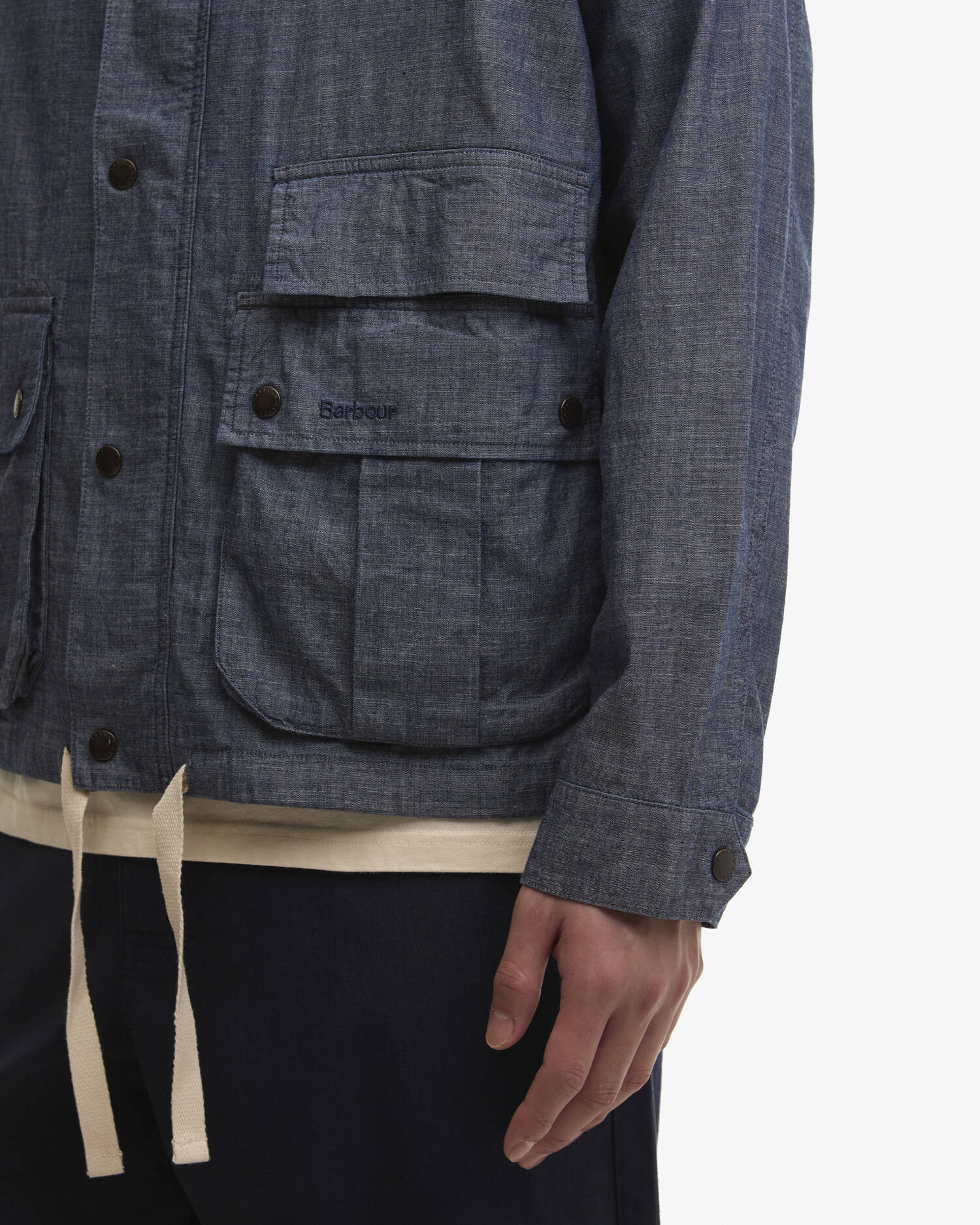 Barbour Modified Westoe Casual Jacket Chambray - Steranko Clothing Manchester