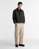 Barbour Oversized Transport Jacket Waxed Olive - Steranko Clothing Manchester