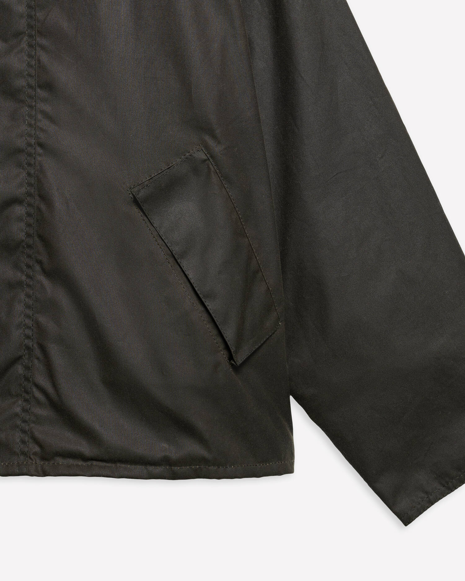 Barbour Oversized Transport Jacket Waxed Olive - Steranko Clothing Manchester