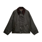 Barbour Oversized Transport Jacket Waxed Olive - Steranko Clothing Manchester