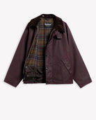 Barbour Oversized Transport Waxed Jacket Biking Red - Steranko Clothing Manchester