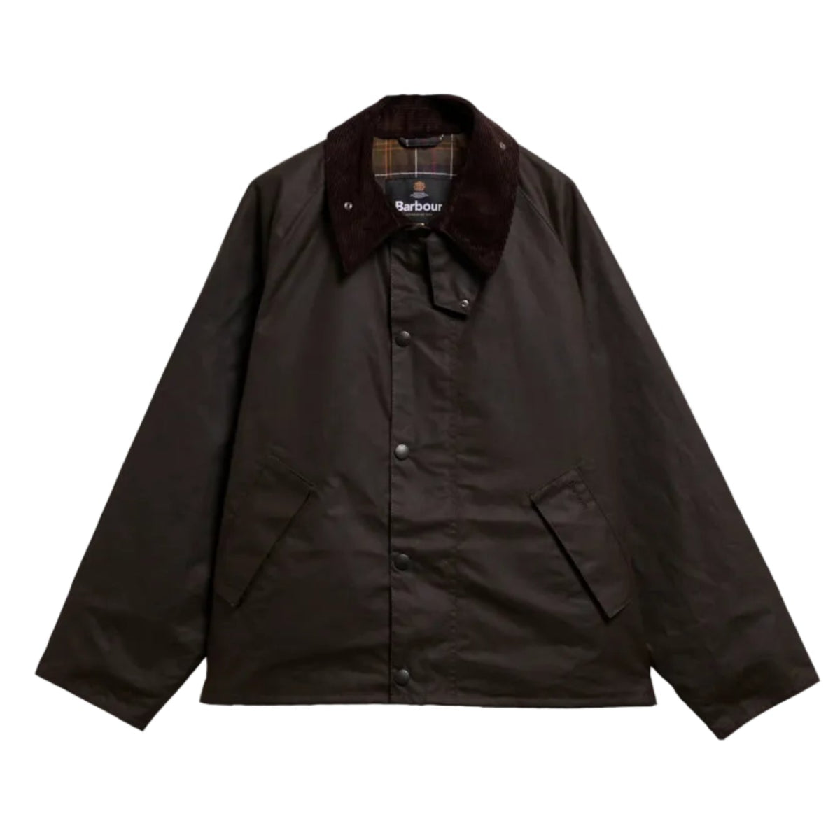Barbour Oversized Transport Waxed Jacket Dark Brown - Steranko Clothing Manchester